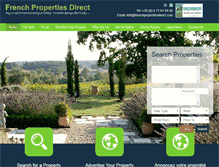 Tablet Screenshot of frenchpropertiesdirect.com